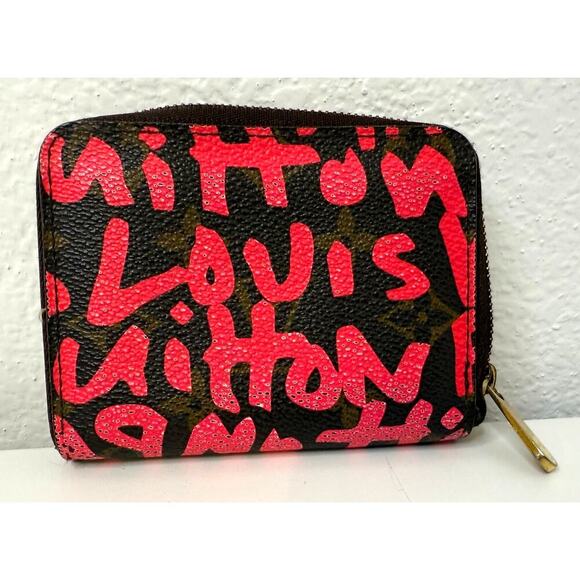 Louis Vuitton Stephen Sprouse PINK Graffiti Zippy Coin Wallet- Super CLEAN - Picture 1 of 9